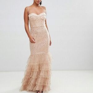 Needle & Thread tulle maxi dress size XS